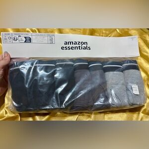 Amazon Essentials Men's Boxer Briefs - Black, Charcoal & Gray - 7-Pack